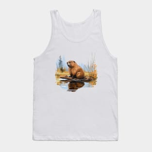 I Love Beaver Tank Top